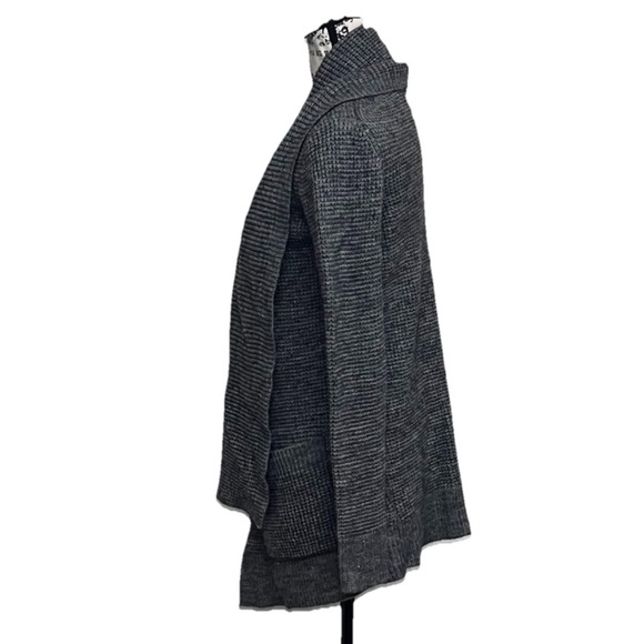 Michael Kors Gray Wool Cardigan Womens Crochet Chunky Granola Girl Soft Prep XS - Picture 4 of 10